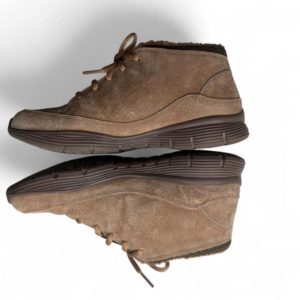 SKECHERS Seager “Home Team” Tan Suede leather Faux Fur Ankle Boots –
Blokecore - Picture 5 of 8